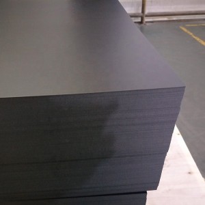 Vysoce kvalitní ECO-Friendly 800 mikronová černá barva PETG plastová fólie pro nábytkové panely