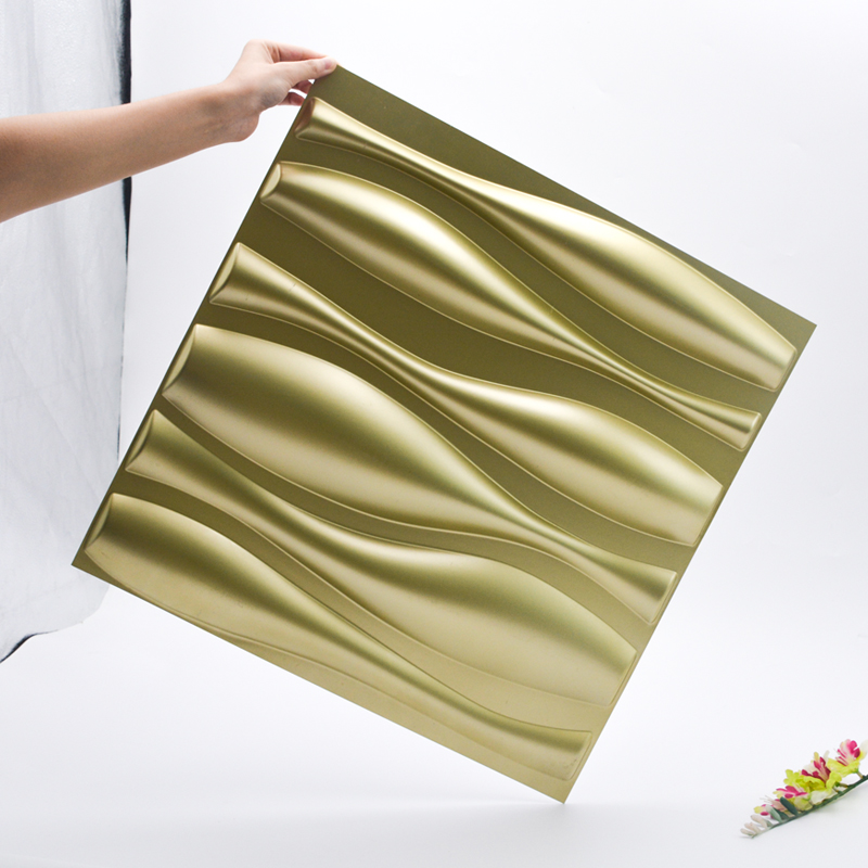 Zvukotěsný plastový PVC materiál Dekorativní stěnový panel 1 mm tloušťky 3D stěnových panelů pro interiérové ​​dekorace