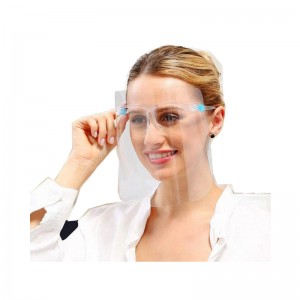 Ochranné brýle na obličej s ochranou proti mlze Chránič obličeje Obličejový obličejový plastový štít s brýlemi