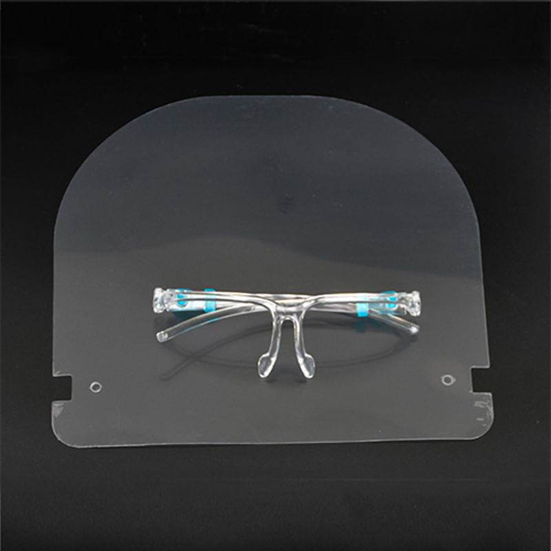 Ochranné brýle na obličej s ochranou proti mlze Chránič obličeje Obličejový obličejový plastový štít s brýlemi
